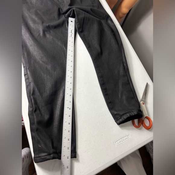 GOOD AMERICAN good legs coated ankle skinny jeans size15/33 - Picture 3 of 16